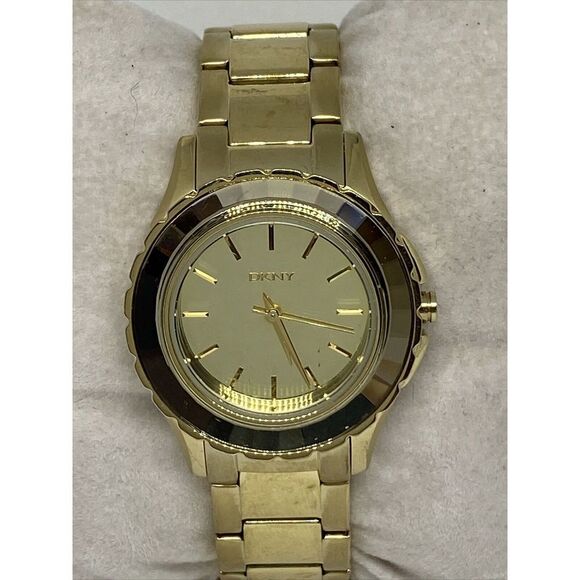 DKNY NY-2116 Women\'s Gold Stainless Steel Analog Dial Quartz Genuine Watch MP681 main image 7